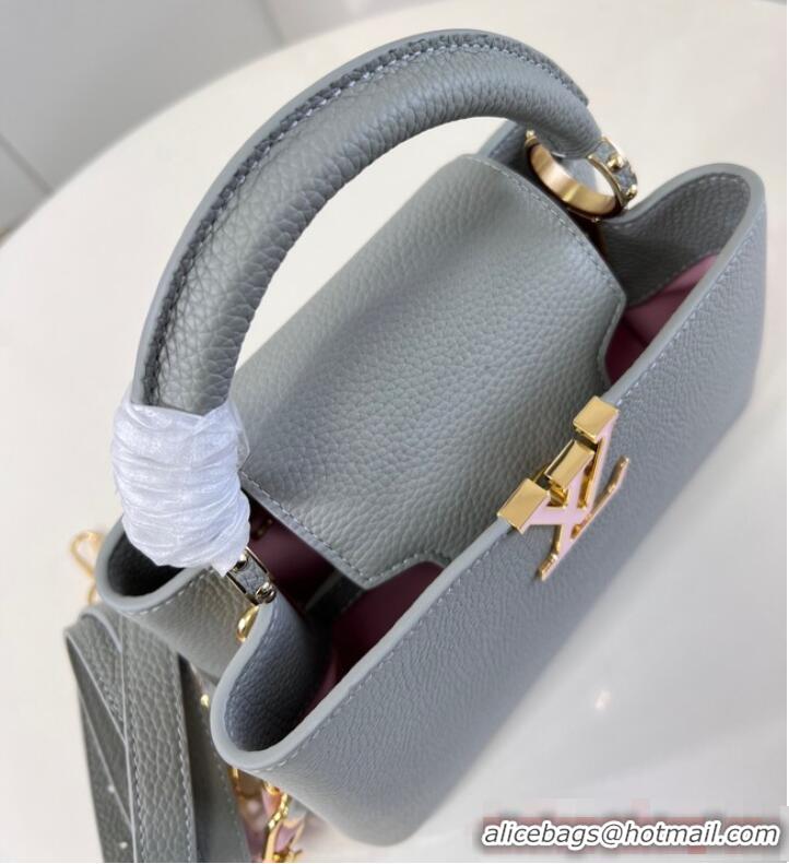 Best Price Louis Vuitton Capucines BB M23280 Ice Grey