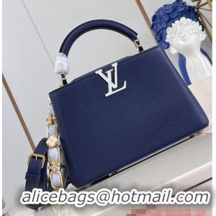 Big Discount Louis Vuitton Capucines BB M23280 Midnight Blue