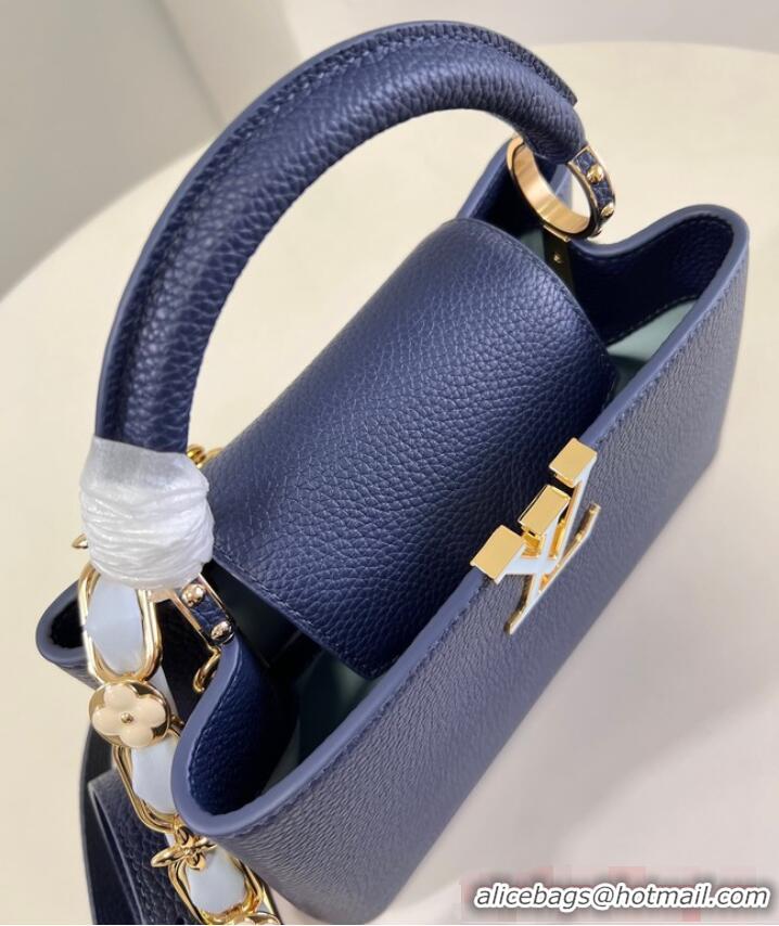 Big Discount Louis Vuitton Capucines BB M23280 Midnight Blue