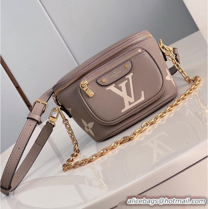 Buy Luxurious Louis Vuitton Mini Bumbag M82335 Tourterelle Gray & Cream