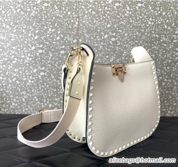 Best Grade VALENTINO GARAVANI Loco Calf leather bag 0042 White