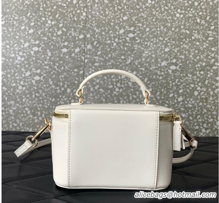 Top Quality VALENTINO Mini LOCO calfskin box bag HT098 WHITE