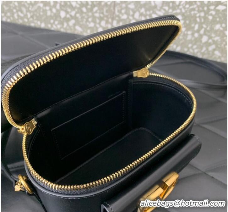 Grade Quality VALENTINO Mini LOCO calfskin box bag HT098 BLACK