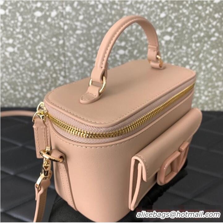 Traditional Specials VALENTINO Mini LOCO calfskin box bag HT098 LIGHT PINK