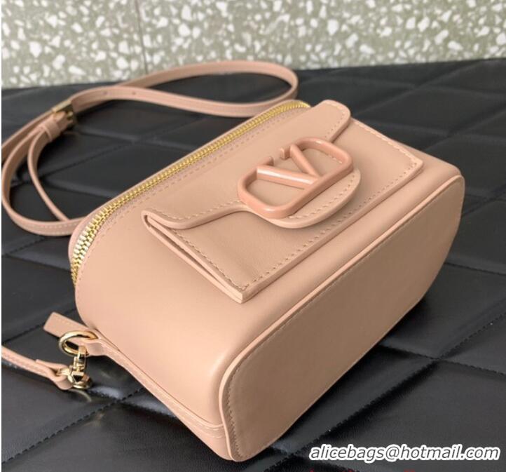 Traditional Specials VALENTINO Mini LOCO calfskin box bag HT098 LIGHT PINK