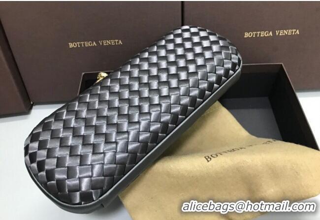 New Cheap Bottega Veneta Stretch Box Knot Silk Woven Bag BV8651 Dark Grey 2023