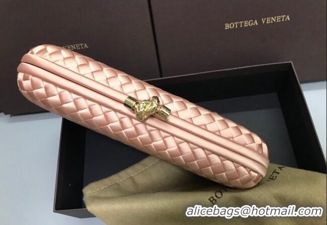 New Fashion Bottega Veneta Stretch Box Knot Silk Woven Bag BV8651 Light Pink 2023