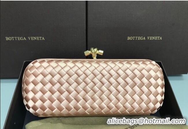 New Fashion Bottega Veneta Stretch Box Knot Silk Woven Bag BV8651 Light Pink 2023