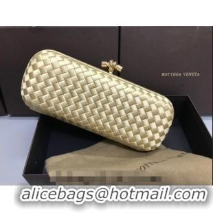 Noble Grade Bottega Veneta Stretch Box Knot Silk Woven Bag BV8651 Yellow 2023