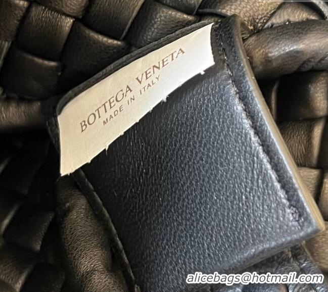 Super Quality Bottega Veneta Mini Cobble Shoulder Bag in Padded Intrecciato Leather 762711 Black 2024