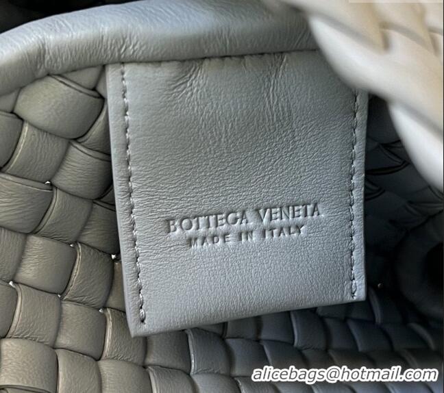 Grade Design Bottega Veneta Mini Cobble Shoulder Bag in Padded Intrecciato Leather 762711 Agate grey 2024