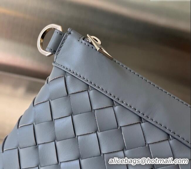 Promotional Bottega Veneta Medium Intrecciato Zipped Pouch in Intrecciato Leather 651852 Thunder Grey 2024