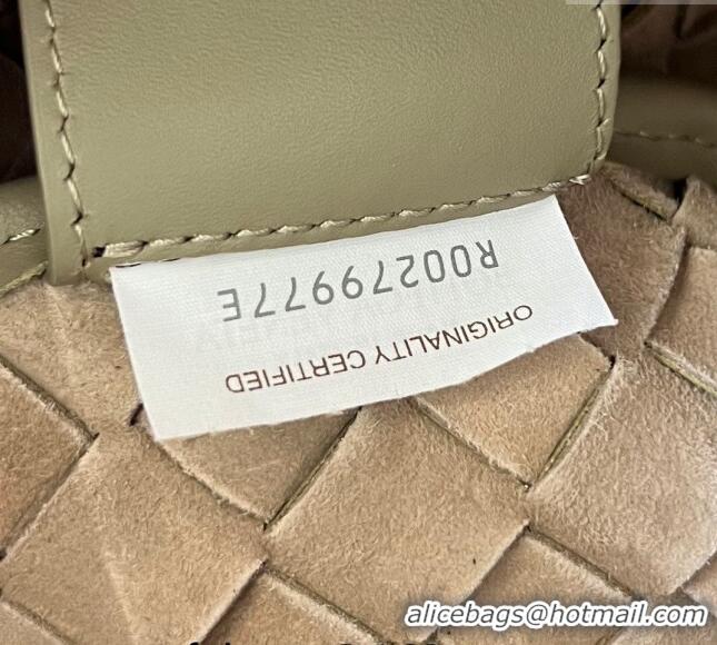 Super Quality Bottega Veneta Medium Intrecciato Zipped Pouch in Intrecciato Leather 651852 Taupe Beige 2024