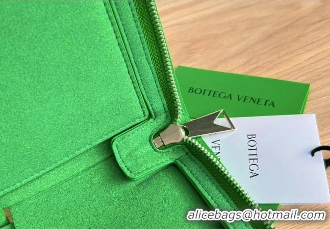 Top Quality Bottega Veneta Arco Document Case Pouch in Intrecciato Leather 680169 Green 2024