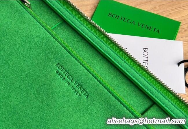 Top Quality Bottega Veneta Arco Document Case Pouch in Intrecciato Leather 680169 Green 2024