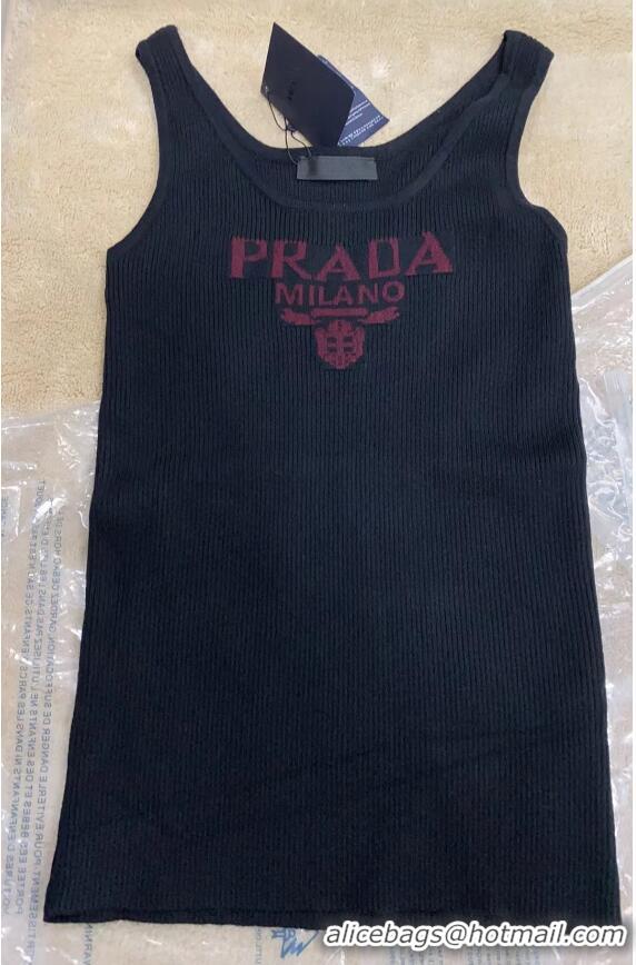 ​Best Price Prada Silk Tank Top With Logo PA8948 Ivory