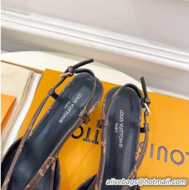 Popular Style Louis Vuitton Stellar Slingback Pumps 4cm in Monogram Canvas 127002