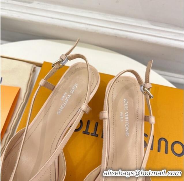 Purchase Louis Vuitton Stellar Slingback Pumps 4cm in Patent Leather Nude 127003