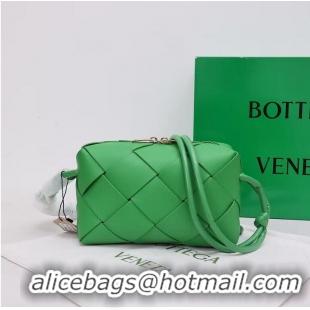 Buy Discount Bottega Veneta Small Cassette Camera Bag 709417 Dark Green