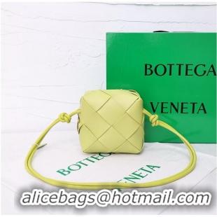 Affordable Price Bottega Veneta Mini Cassette Camera Bag 701915 Lemon