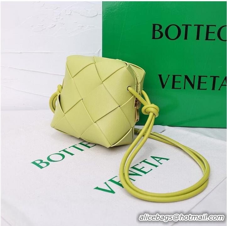 Affordable Price Bottega Veneta Mini Cassette Camera Bag 701915 Lemon