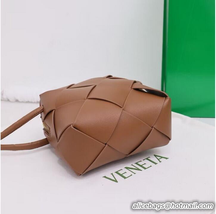 Buy Fashionable Bottega Veneta Mini Cassette Camera Bag 701915 Brown