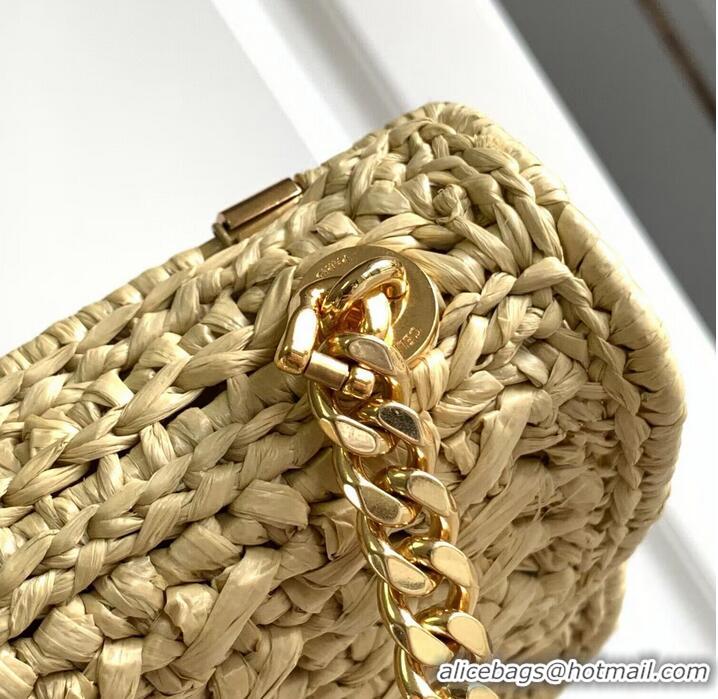 Top Quality CELINE Chain Claude IN Raffia Plein Soleil Bag 197993