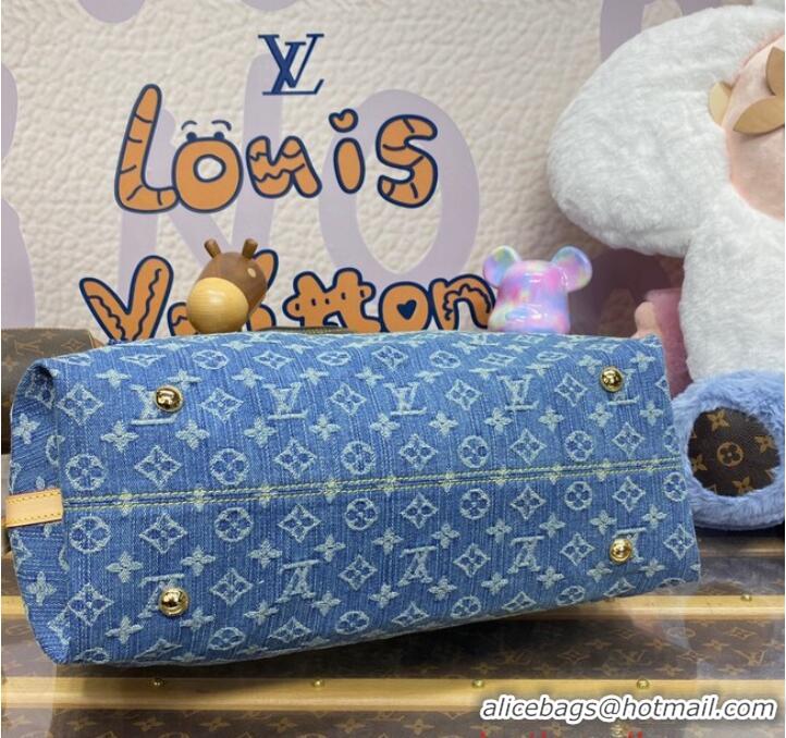 Unique Grade Louis Vuitton CarryAll MM M46855 Denim Blue