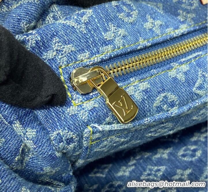 Unique Grade Louis Vuitton CarryAll MM M46855 Denim Blue