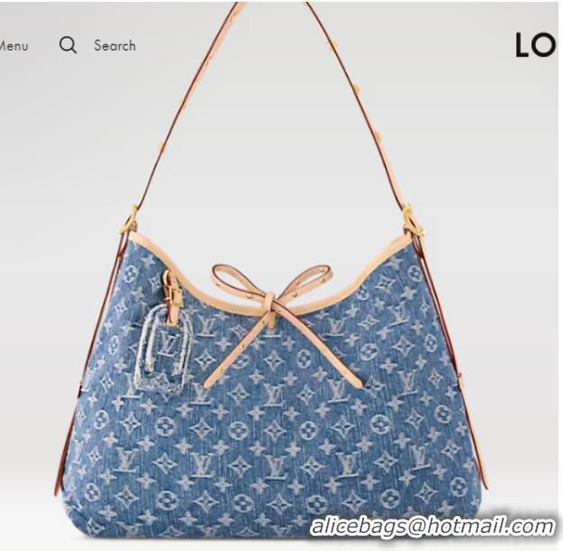 Unique Grade Louis Vuitton CarryAll MM M46855 Denim Blue