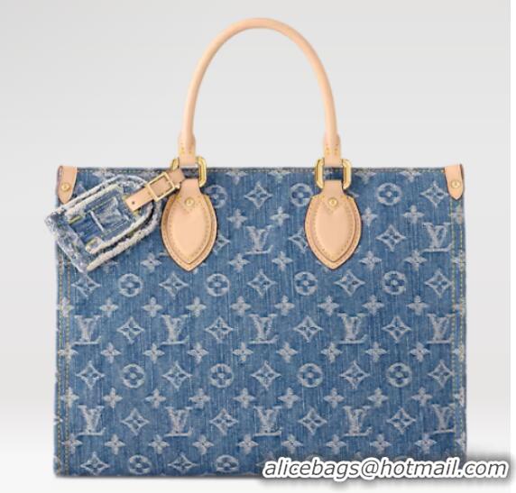 New Fashion Louis Vuitton OnTheGo MM M46871 Denim Blue