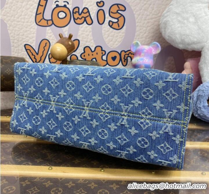 New Fashion Louis Vuitton OnTheGo MM M46871 Denim Blue