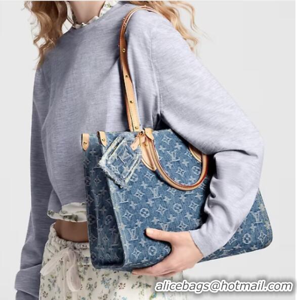 New Fashion Louis Vuitton OnTheGo MM M46871 Denim Blue