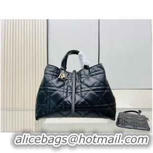 Most Popular Dior Toujours Original Leather large Bag 9936 Black