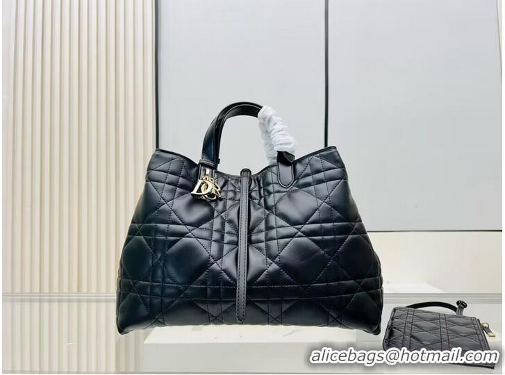 Most Popular Dior Toujours Original Leather large Bag 9936 Black