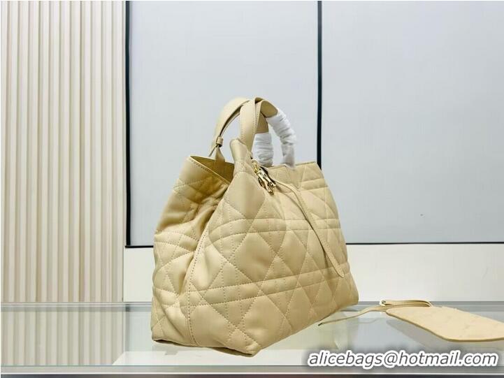 Buy Fashionable Dior Toujours Original Leather large Bag 9936 Apricot