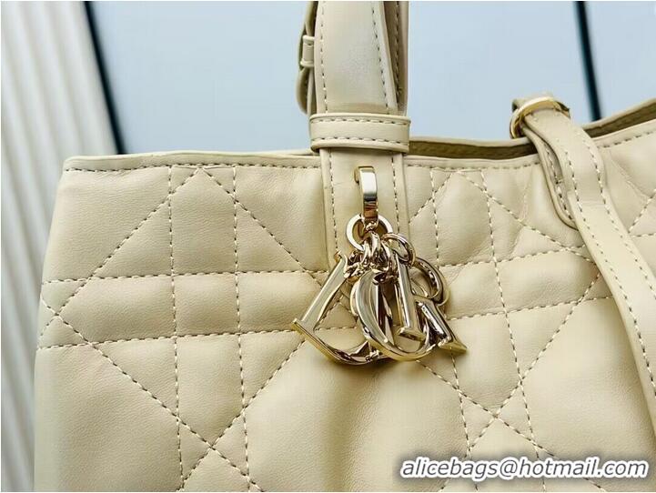 Buy Fashionable Dior Toujours Original Leather large Bag 9936 Apricot