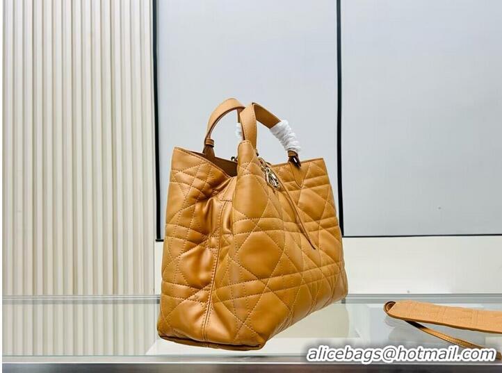 Trendy Design Dior Toujours Original Leather large Bag 9936 Brown