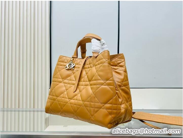 Trendy Design Dior Toujours Original Leather large Bag 9936 Brown