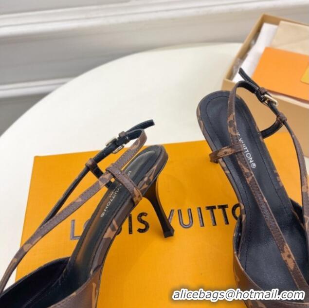 Sumptuous Louis Vuitton Stellar Slingback Pumps 7cm in Monogram Canvas 127007