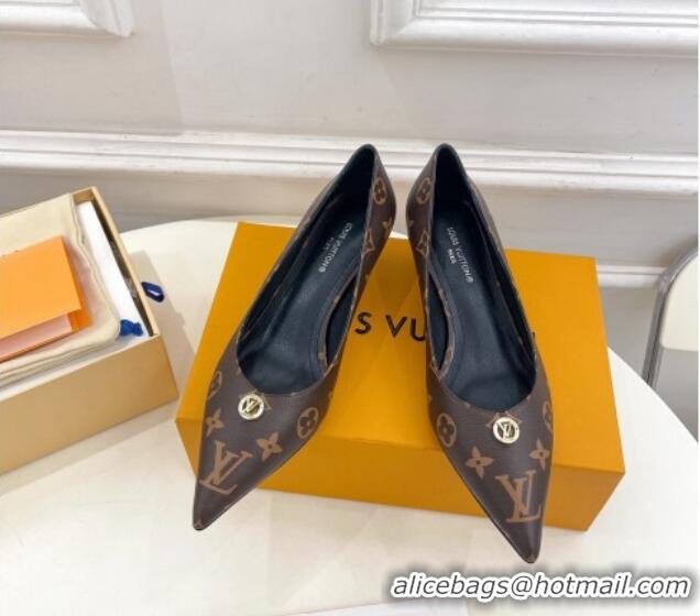 Fashion Louis Vuitton Stellar Pumps 4cm in Monogram Canvas 127012