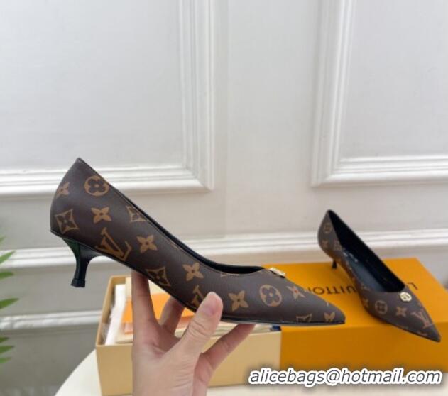 Fashion Louis Vuitton Stellar Pumps 4cm in Monogram Canvas 127012