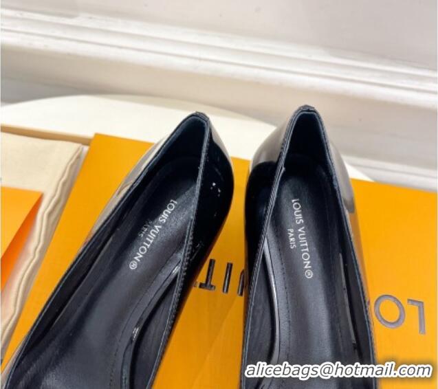 Good Looking Louis Vuitton Stellar Pumps 4cm in Patent Calf Leather Black 127016