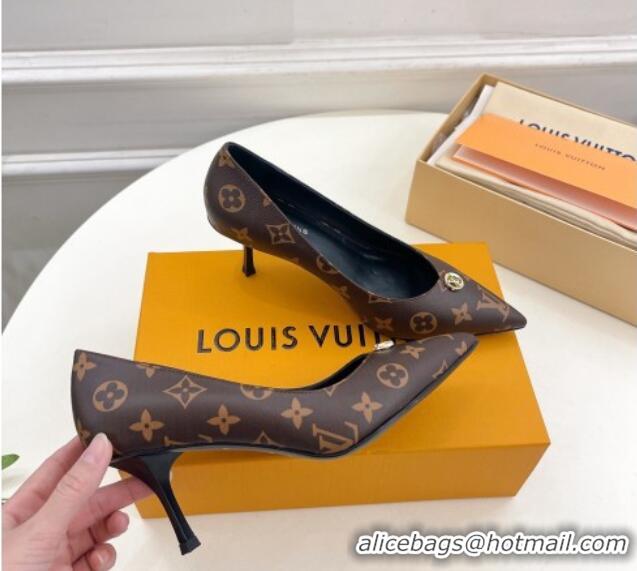 Top Grade Louis Vuitton Stellar Pumps 7cm in Monogram Canvas 127020