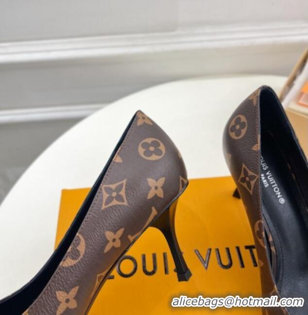 Top Grade Louis Vuitton Stellar Pumps 7cm in Monogram Canvas 127020