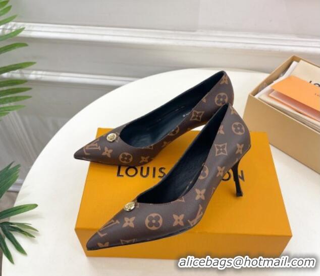 Top Grade Louis Vuitton Stellar Pumps 7cm in Monogram Canvas 127020