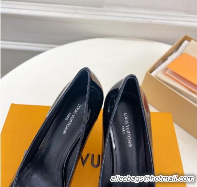 Low Cost Louis Vuitton Stellar Pumps 7cm in Patent Calf Leather Black 127023