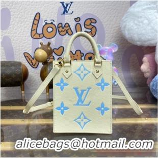 Famous Brand Louis Vuitton Petit Sac Plat M81417 Blue