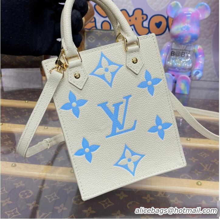 Famous Brand Louis Vuitton Petit Sac Plat M81417 Blue