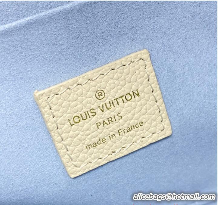 Buy Fashionable Louis Vuitton Felicie Pochette M83025 Latte White& Candy Blue